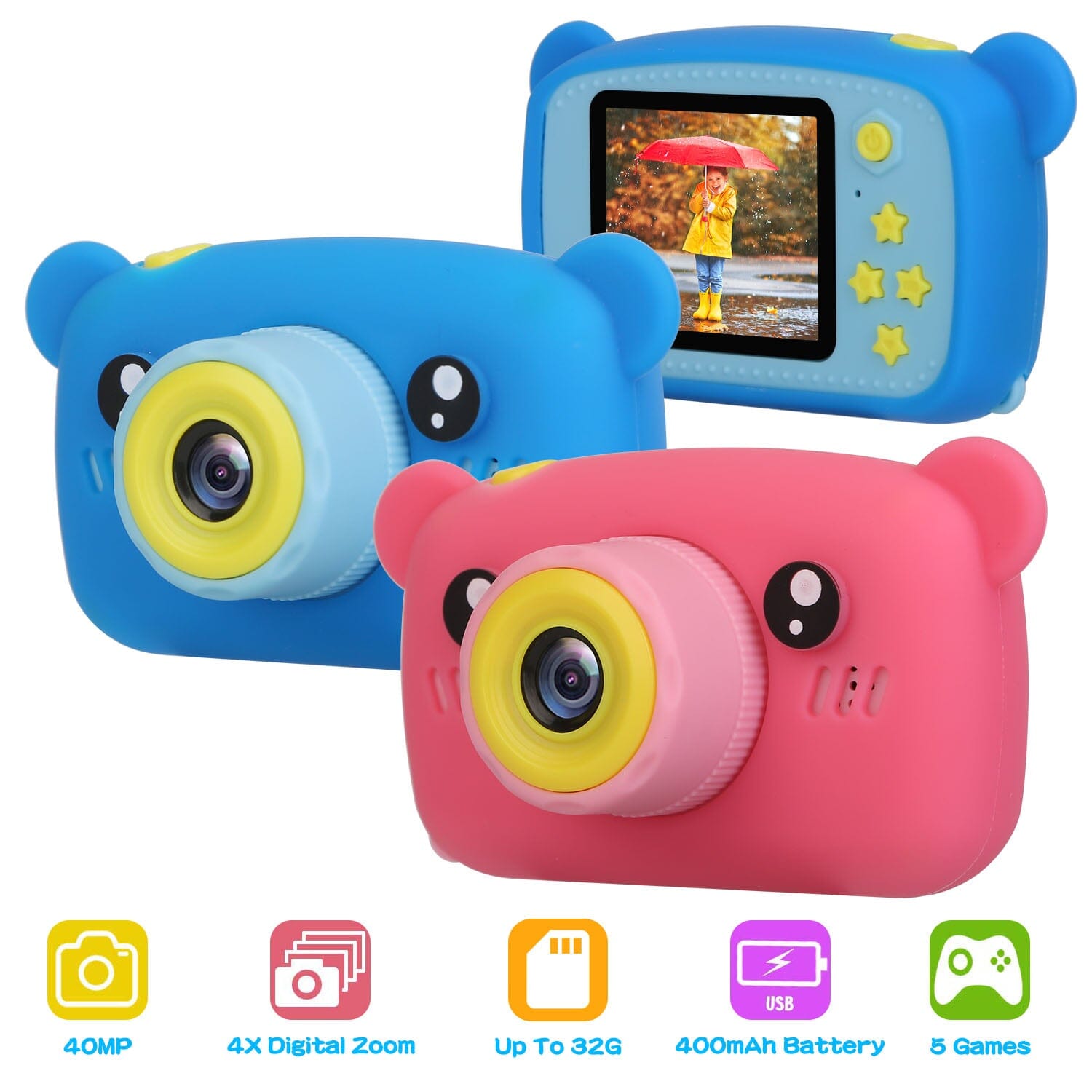 Kids Digital Camera with 2 Screen 4x Digital Zoom The Cheapest Cheap Pice