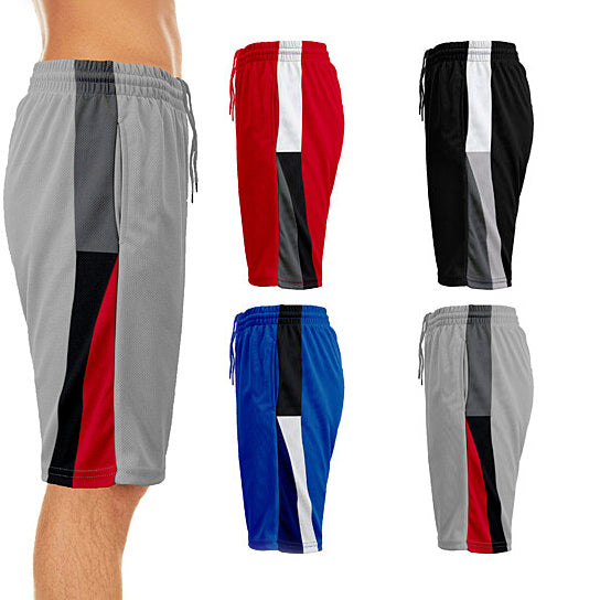 2-Pack: Men's Active Moisture-Wicking Mesh Performance Shorts Visa Payment