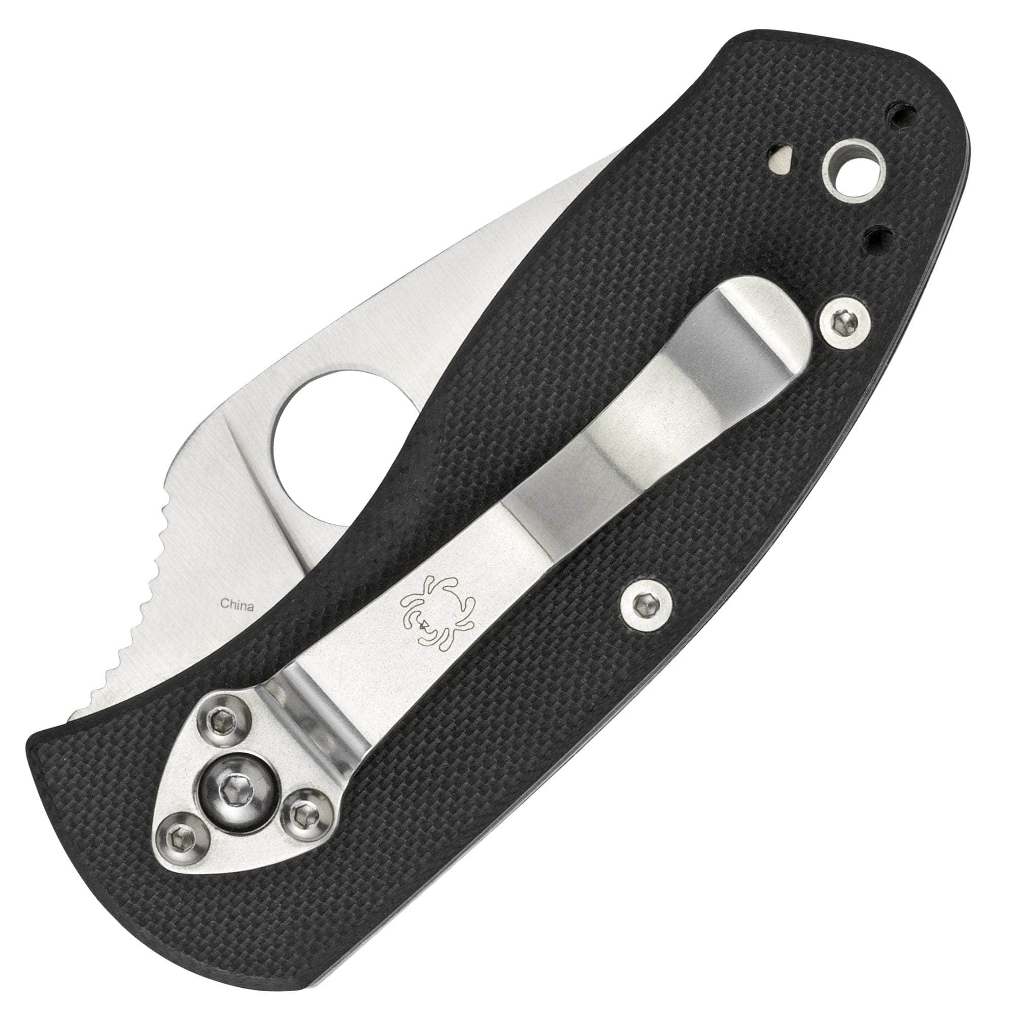 Spyderco Ambitious, 2.25 Blade, Black G-10 Handle - C148GP Factory Outlet