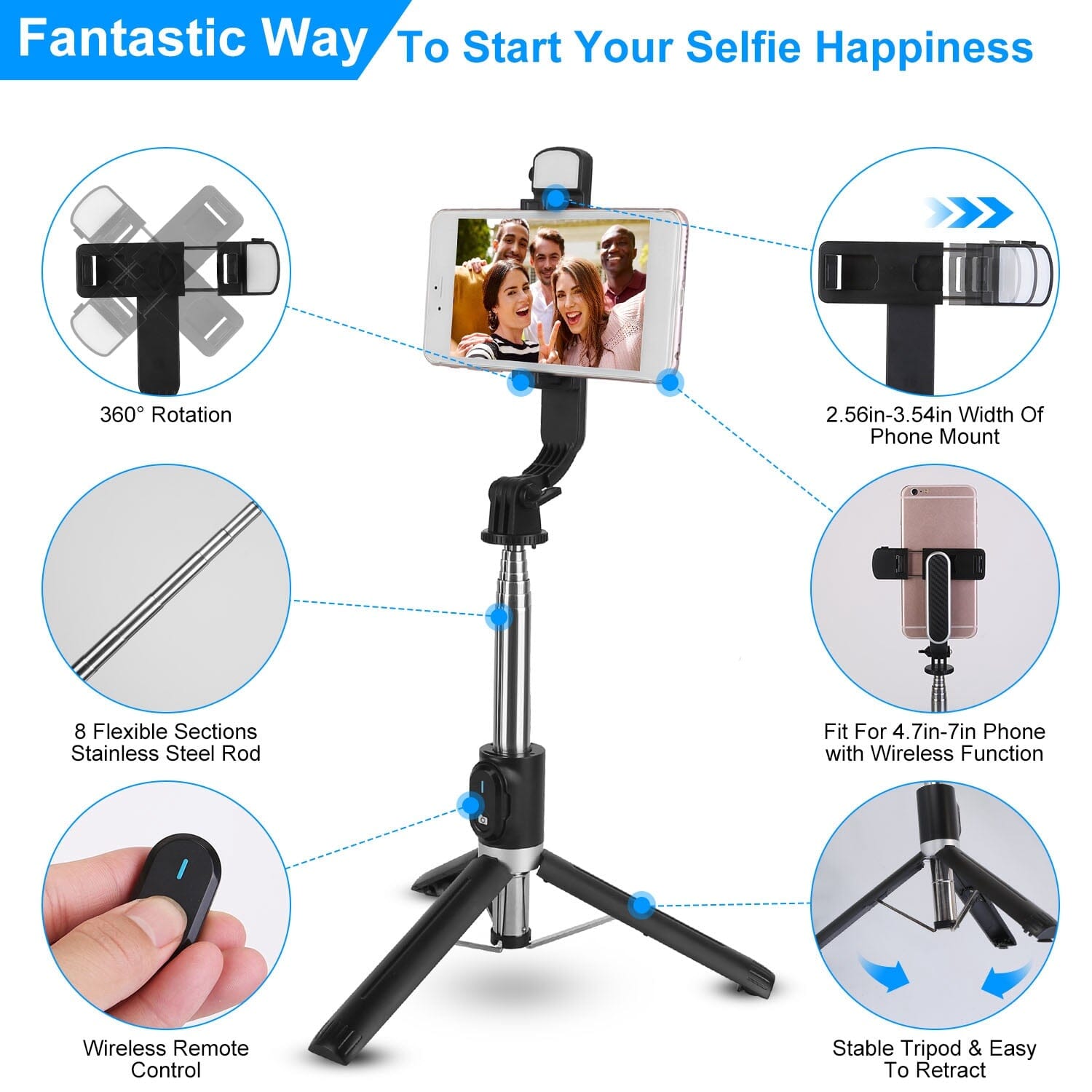 Wireless Selfie Stick Tripod Get Authentic For Sale