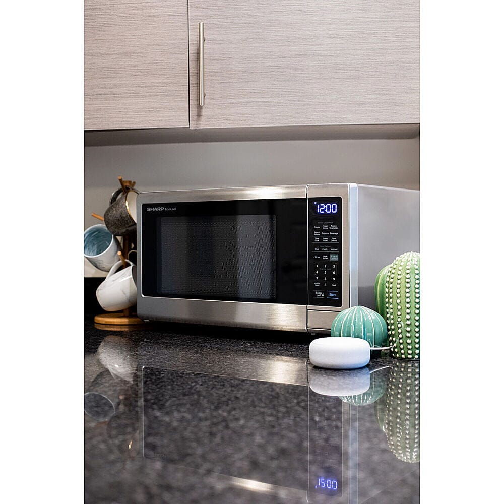 Sharp 1.4-Cu. Ft. Countertop Microwave with Alexa-Enabled Controls Cheap Original