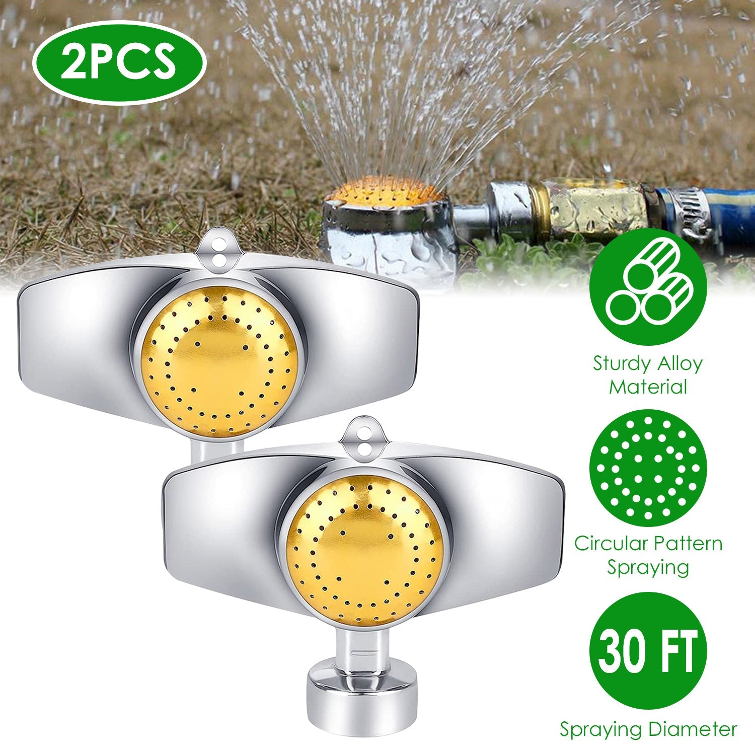 2-Pieces: Circular Spot Sprinkler 60 Degree with Gentle Water Flow Clearance Official Site