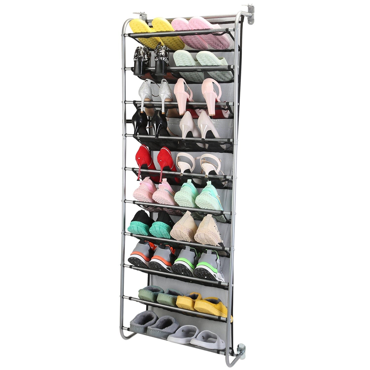 10-Tier Over the Door Shoe Rack Organizer Holder Hanging Storage Shelf Buy Cheap Fake