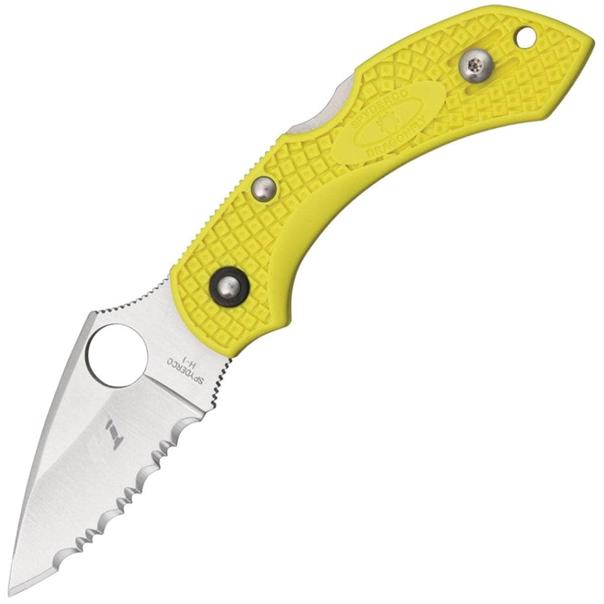 Spyderco Dragonfly 2 Salt, 2.25 Serrated H1 Blade, Yellow FRN Handle - C28SYL2 Buy Cheap Explore