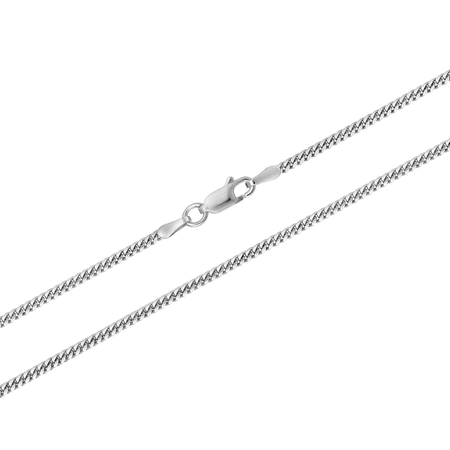 925 Sterling Silver Italian Solid 2.5mm Cuban Curb Link Chain Cheap Sale Sale