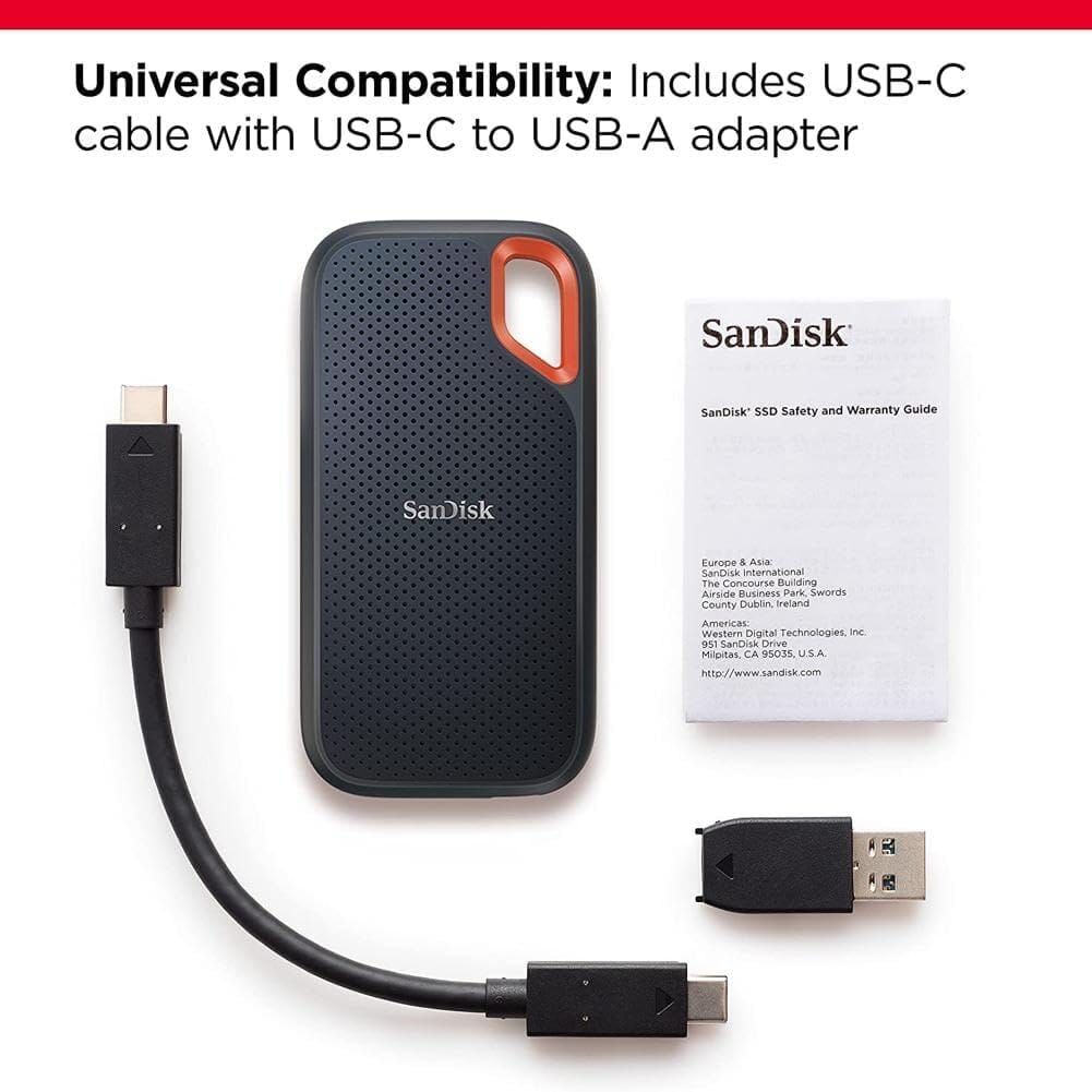 SanDisk 1TB Extreme Portable SSD  (Refurbished) High Quality For Sale