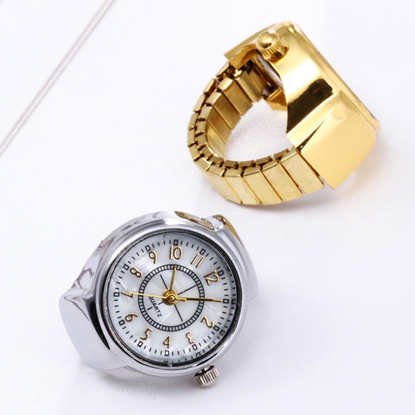 Dial Quartz Watch Creative Steel Cool Elastic Quartz Finger Ring Watch Online Online High Quality