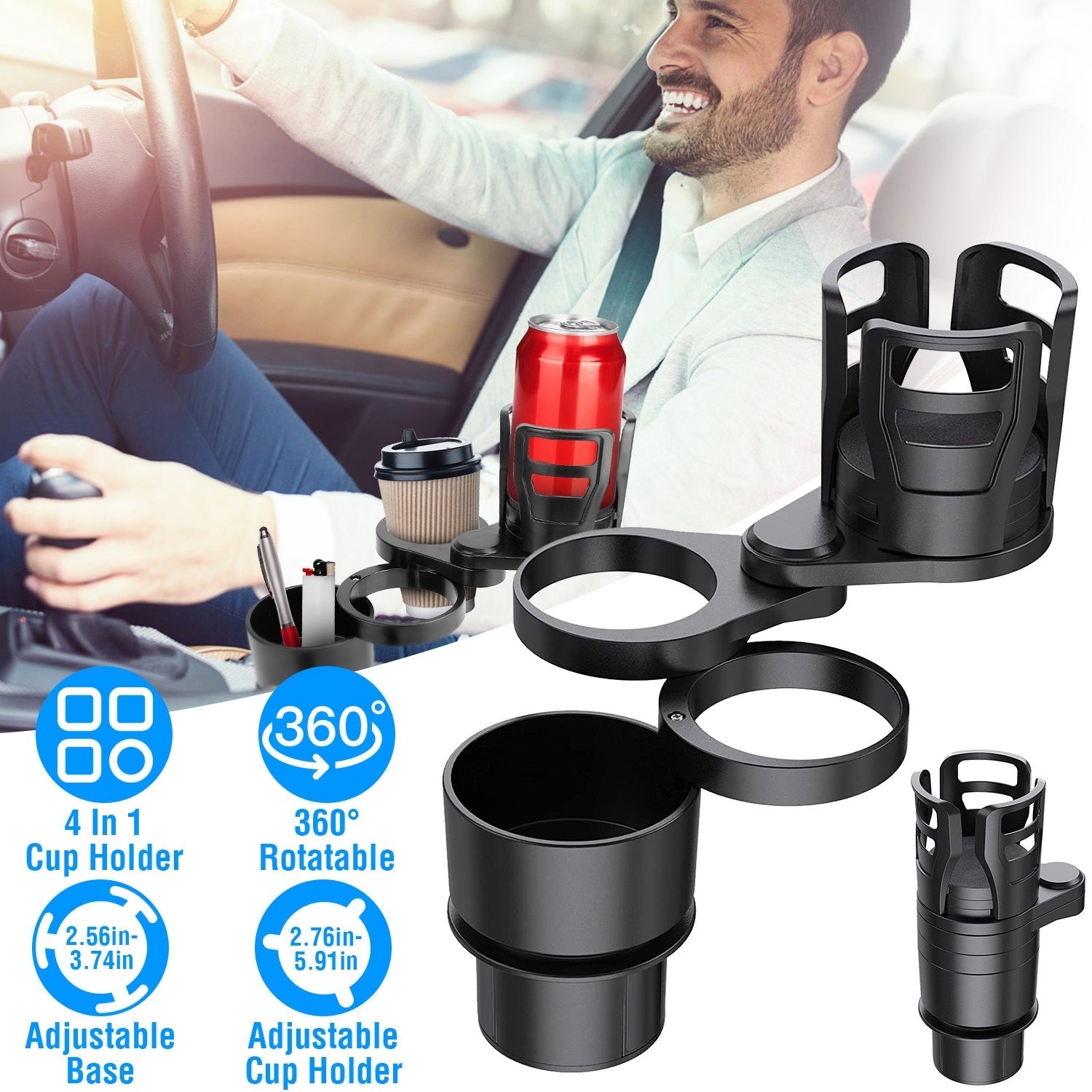 4-in-1 Car Cup Holder Order