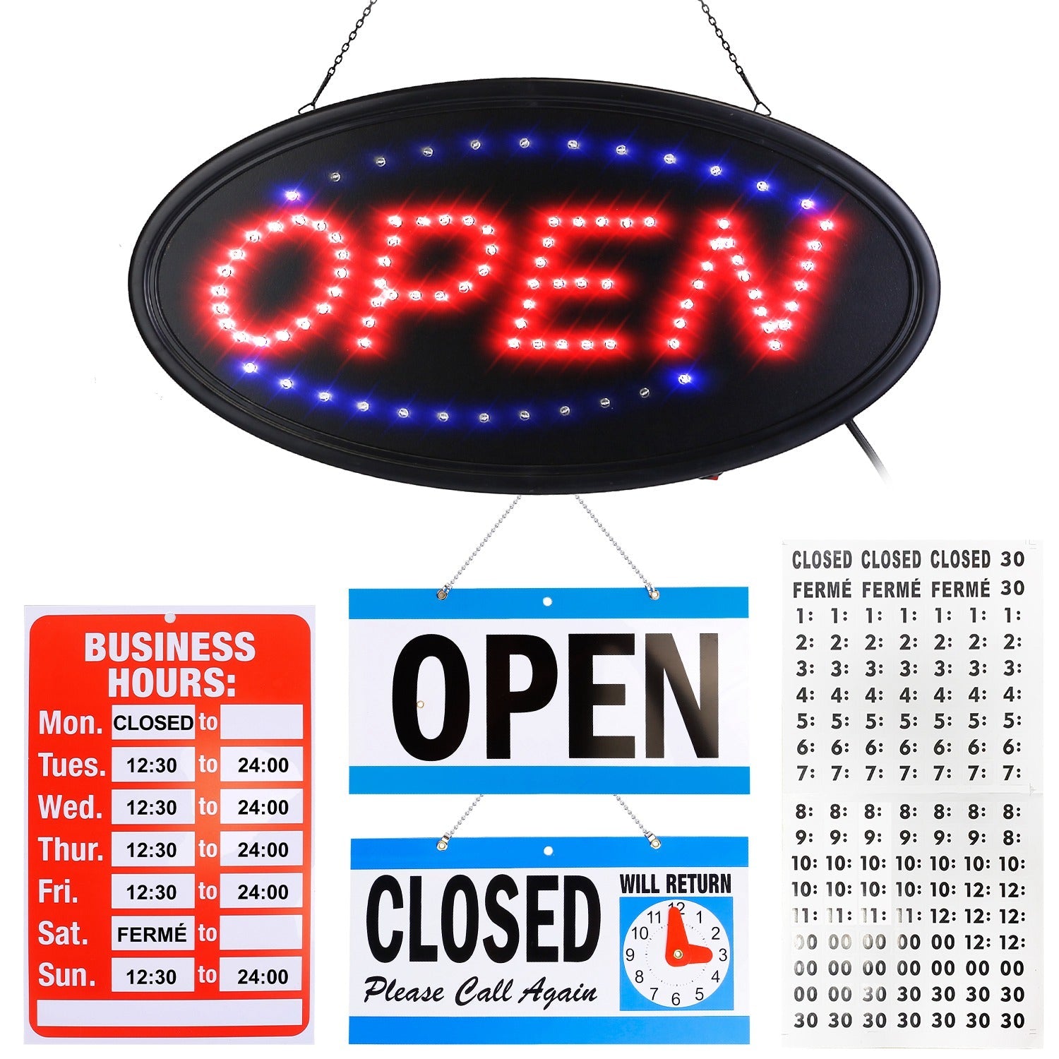 Business Neon Open Sign Advertisement Board with Steady Flashing Modes Latest Sale Online