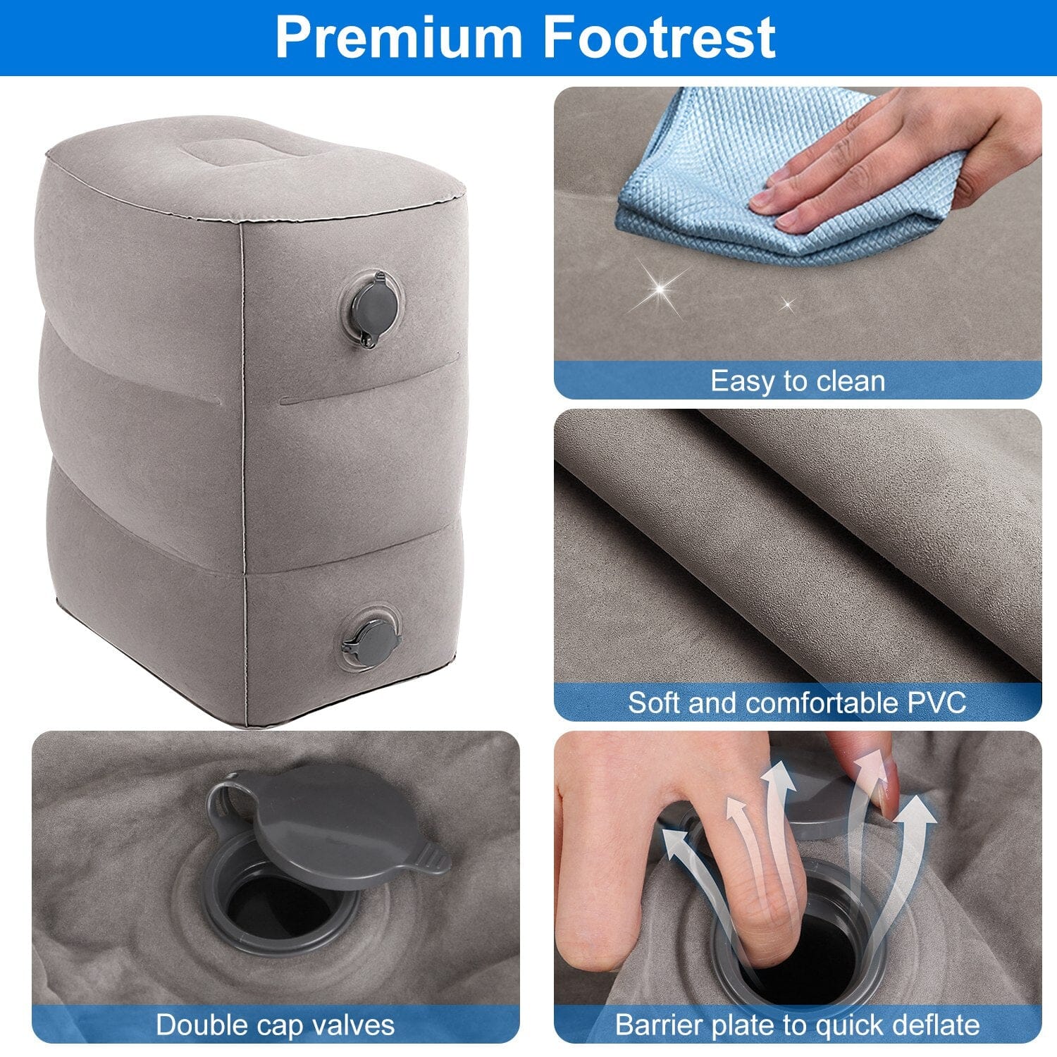 Inflatable Foot Rest with Air Bag 2025 New