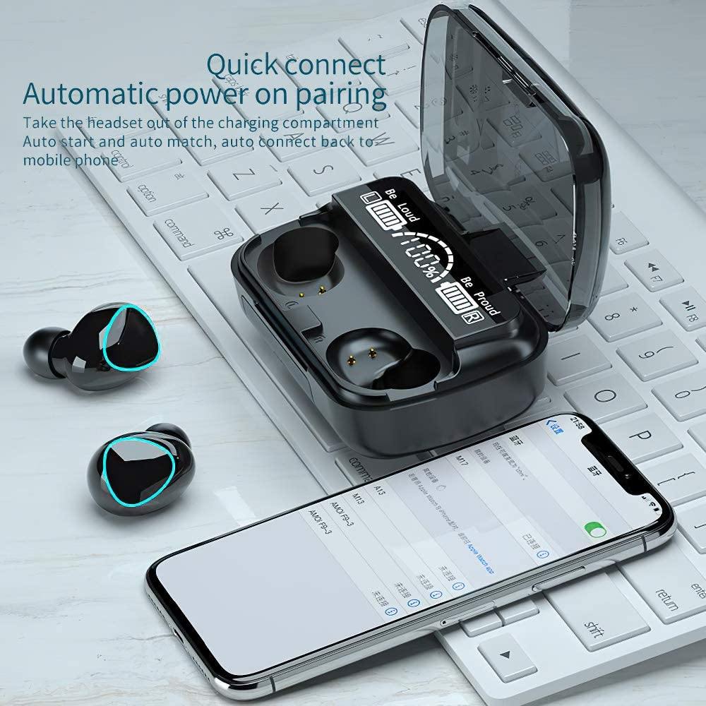 Hornorm Bluetooth 5.1 Earphones Auto Pairing Bluetooth Headphones Clearance Latest