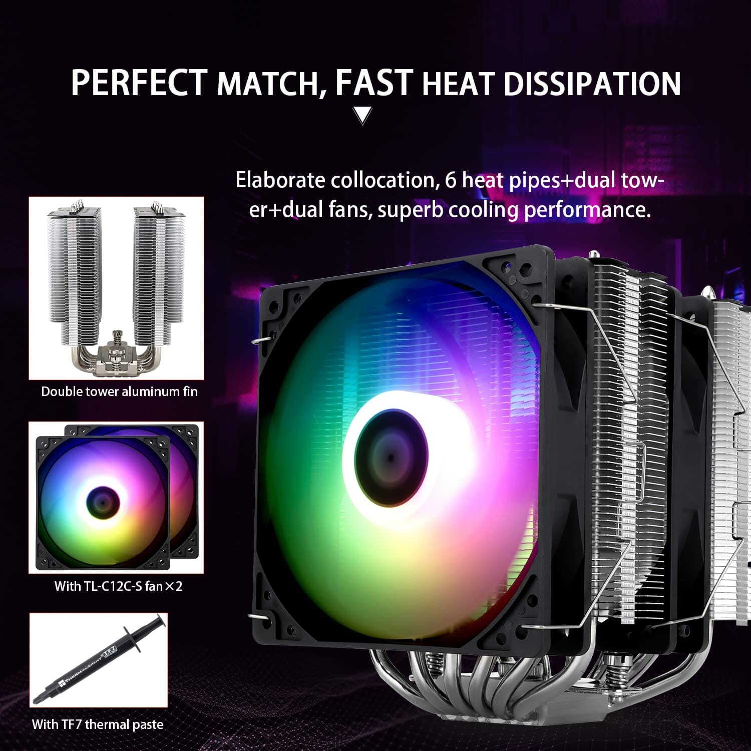 Thermalright Peerless Assassin 120 SE ARGB CPU Air Cooler  (Refurbished) Buy Cheap Big Discount