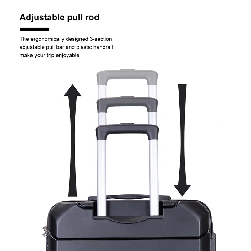 3-Pack: Lightweight Suitcases with TSA Lock 2025 Unisex For Sale
