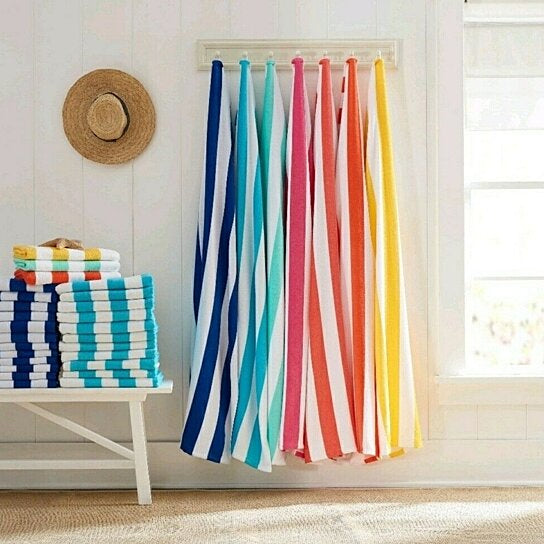 4-Pack: 30 x 60 Ultra-Soft 100% Cotton Striped Pool Cabana Hotel Beach Towels Countdown Package Cheap Online