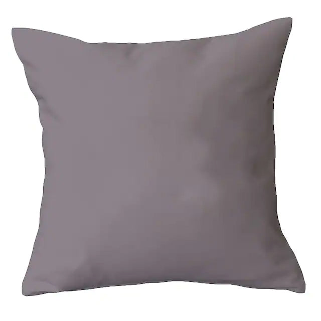 2-Piece: Solid Colored Simple Square Pillowcases Clearance Largest Supplier