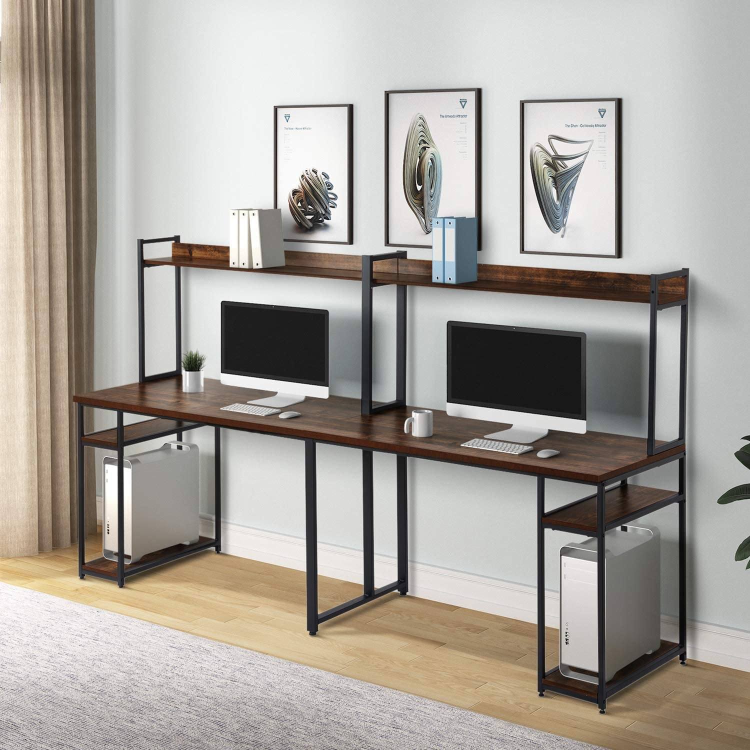 94.6 Inch Modern Two Person Computer Desk 100% Authentic For Sale