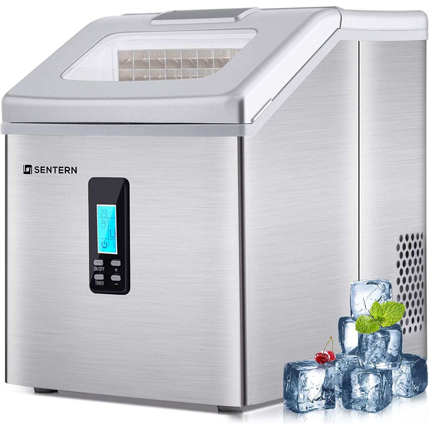 Portable Countertop Clear Ice Maker Stainless Steel Ice Maker Discount Shop For