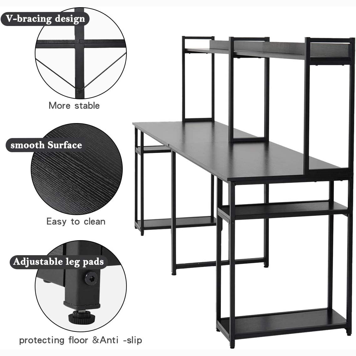 94.6 Inch Modern Two Person Computer Desk 100% Authentic For Sale
