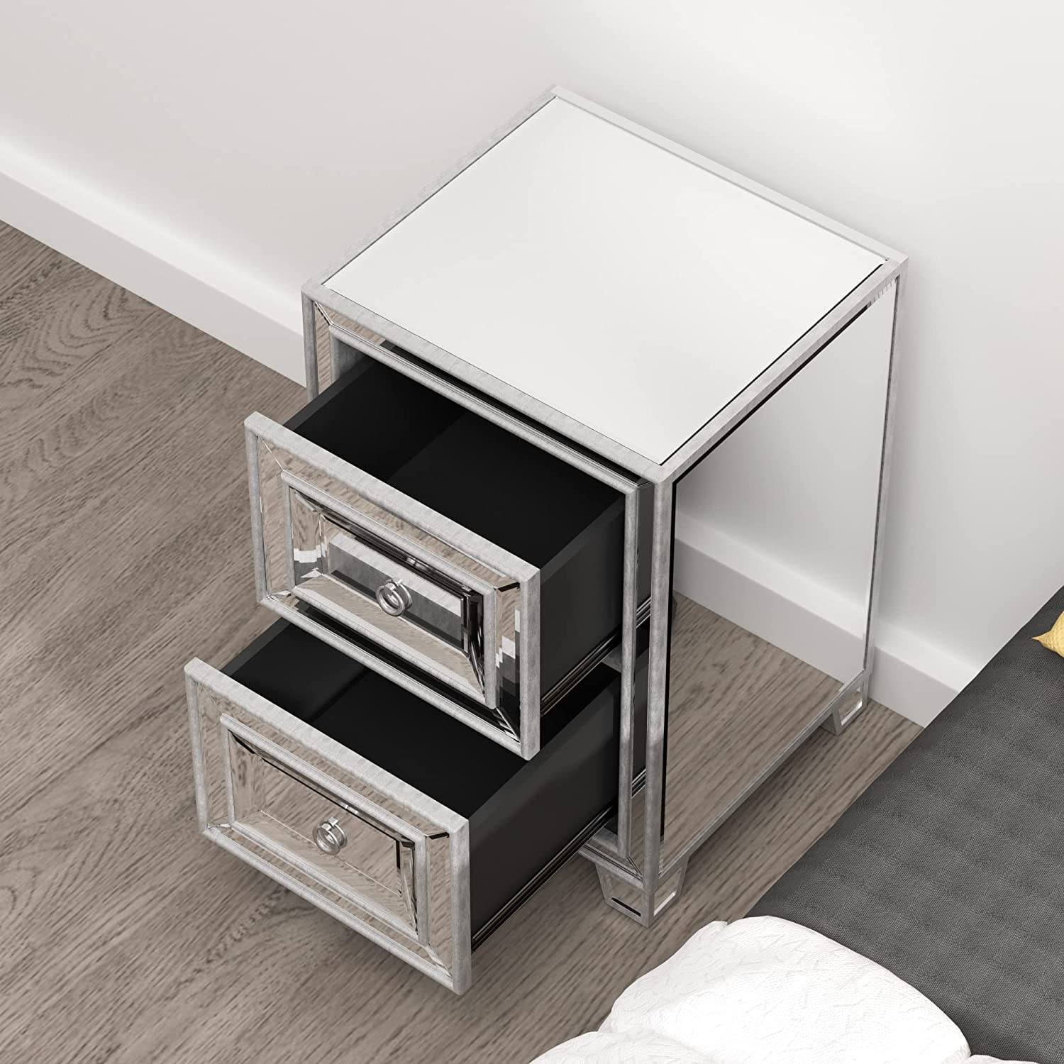 Mirrored Accent Bedside Coffee Table Marketable Cheap Pice