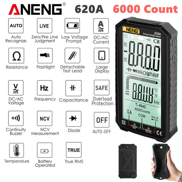 ANENG 4.7-Inch LCD Display 6000 Count AC/DC Digital Multimeter Amazon Sale Online