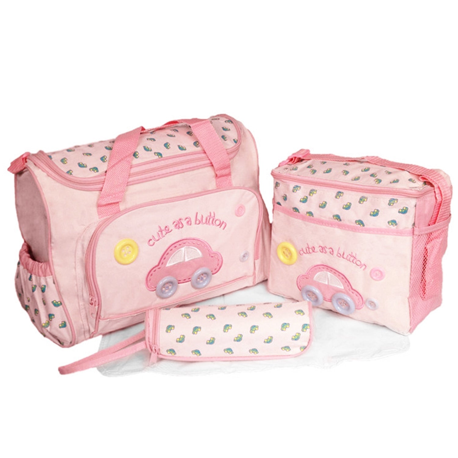 4-Piece: Baby Diaper Tote Bag Set Discount 2025