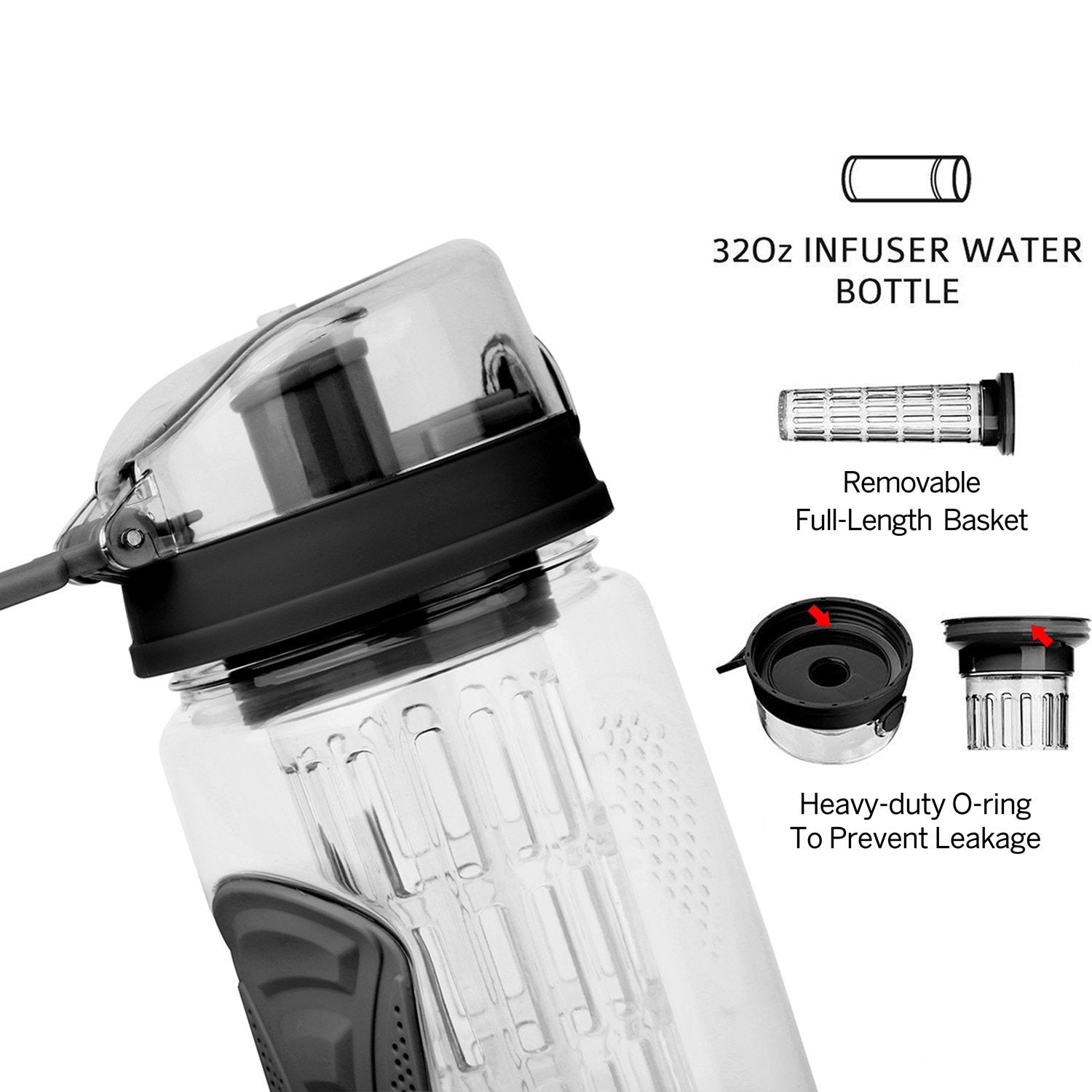 Fruit Infuser Water Bottle 32OZ Juice Shaker Discount Online Online