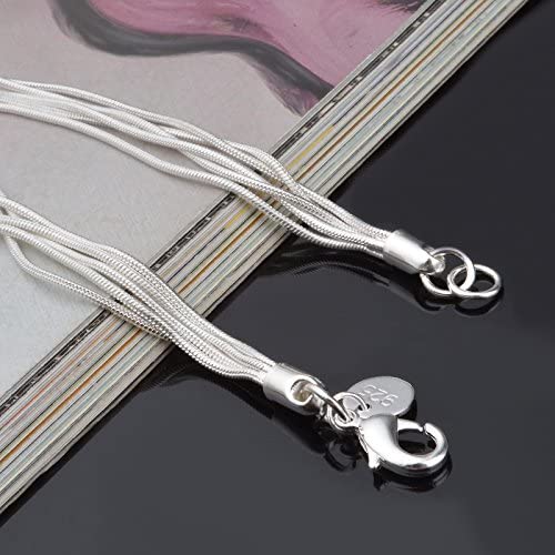 .925 Sterling Silver Five-Line Chain with Five-Heart Bracelet Sale Online Cheap