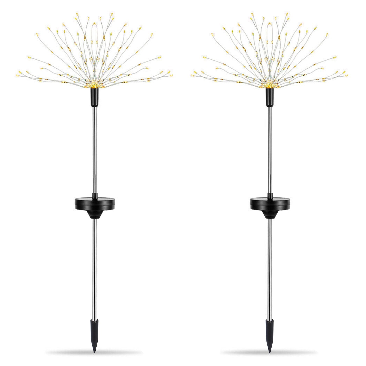 2-Piece: Solar Powered Starburst Garden Lights Cheap Pice