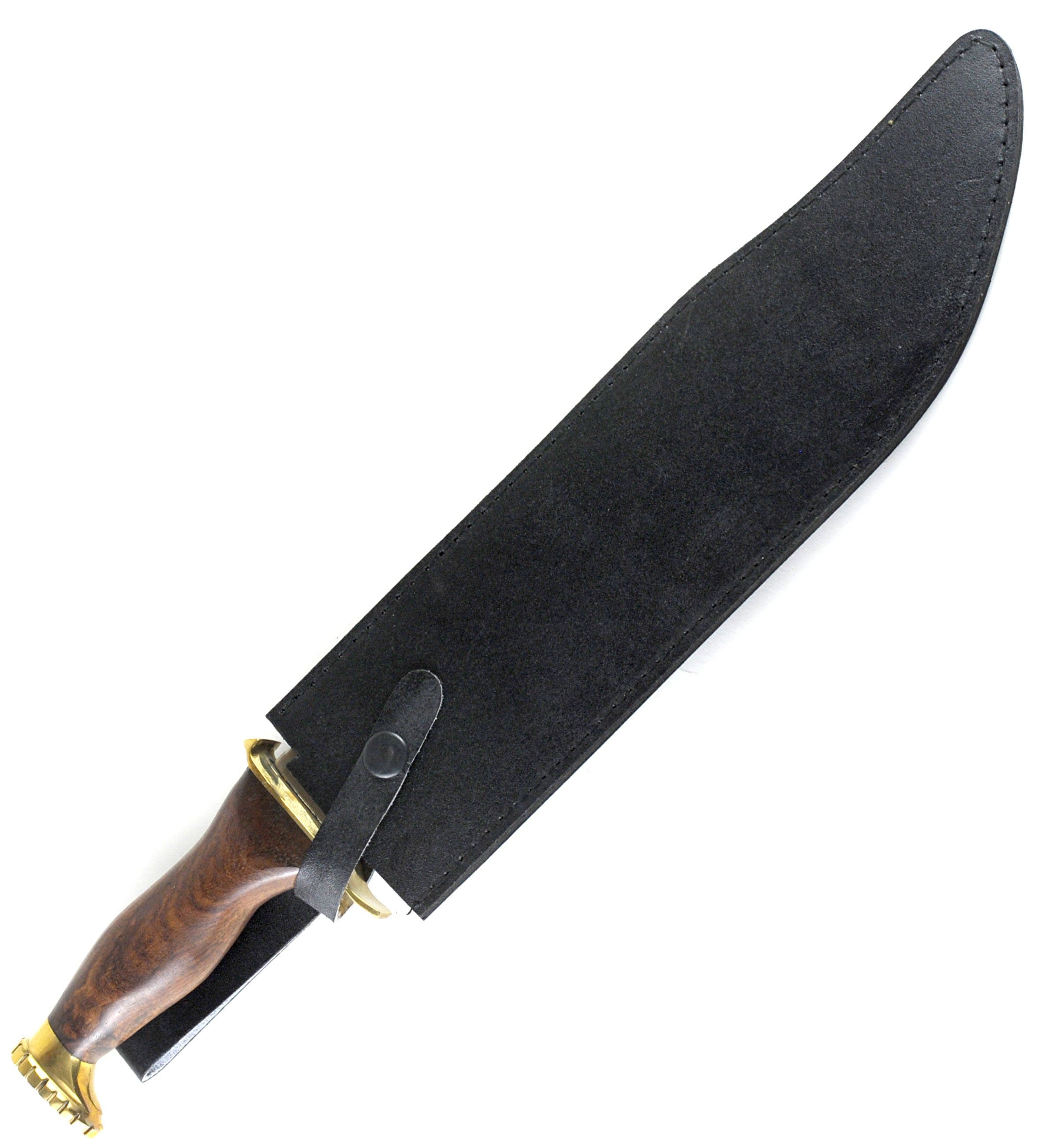 Jungle Bowie Knife, 12 Sawback Blade, Hardwood Handle, Leather Handle EW-3031W Real Cheap Online