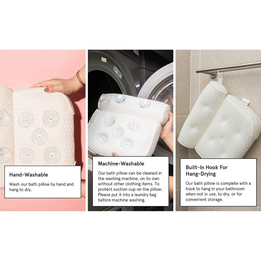 Extra Comfortable Cushioned 4D Bathtub Pillow Countdown Package Online