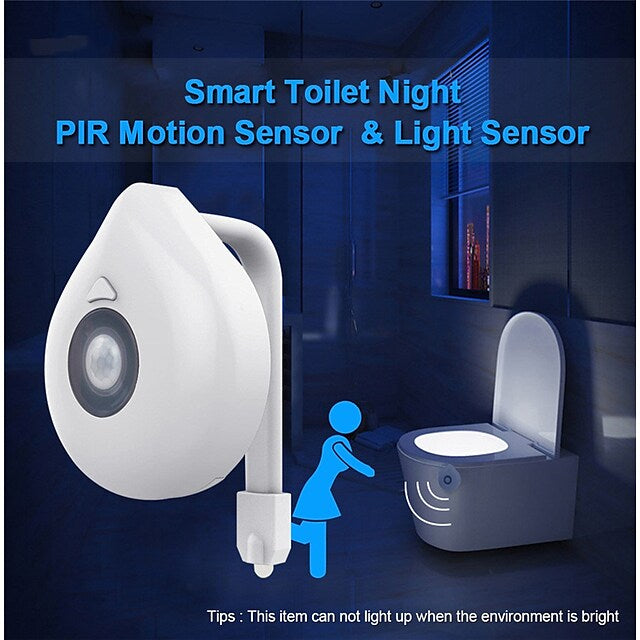 Smart PIR Motion Sensor Toilet Seat Night Light Clearance Visit New