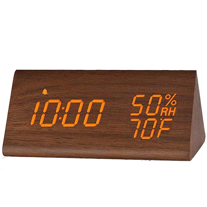 Digital Alarm Clock with Wooden Electronic LED Time Display For Nice Cheap Price