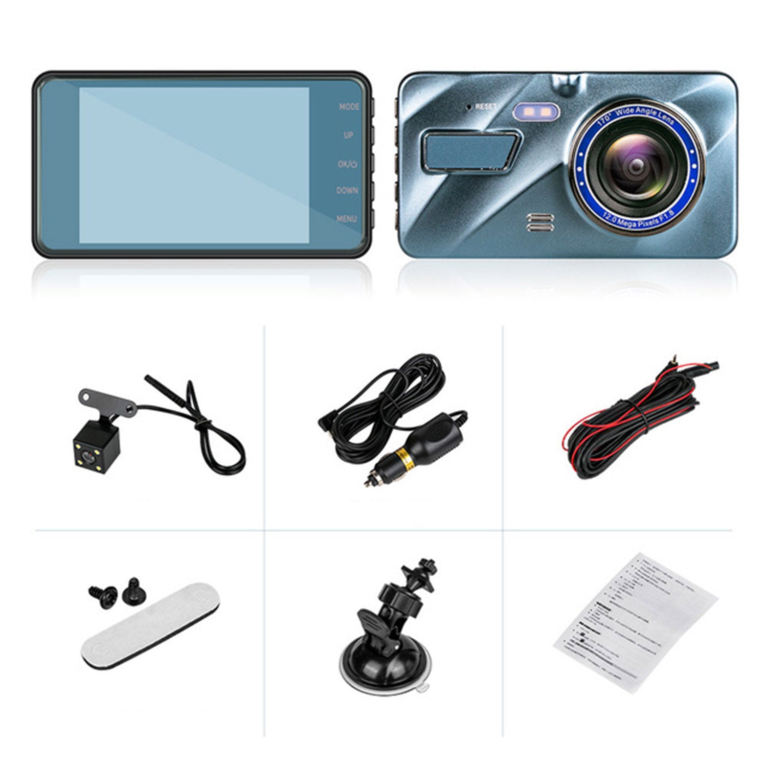 720P Dual Dash Car Camera Recorder with Motion Detection Light The Best Store To Get