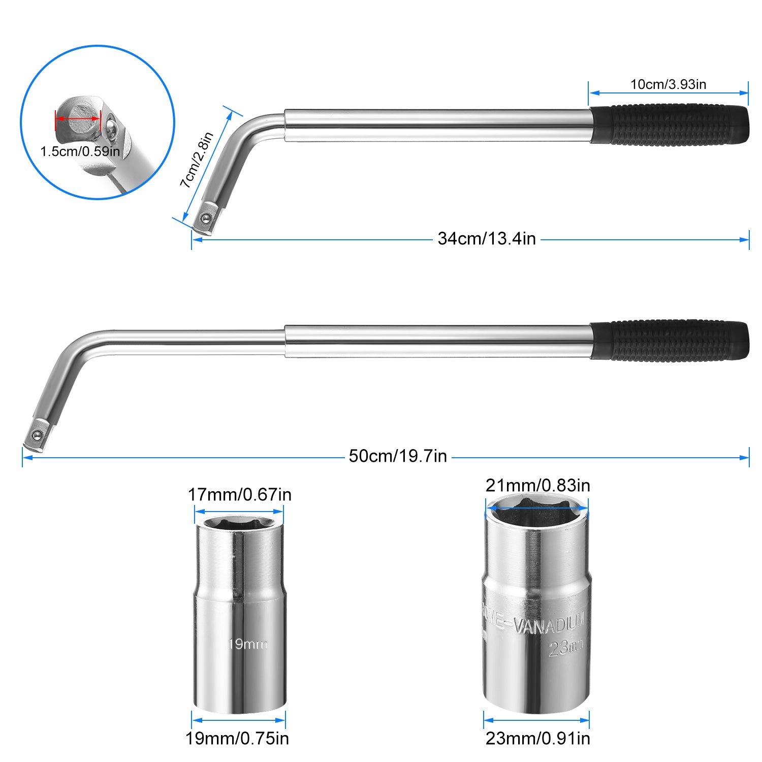 Telescoping Lug Wrench Extendable Tire Wheel Nut with CR-V Sockets Sale Release Dates