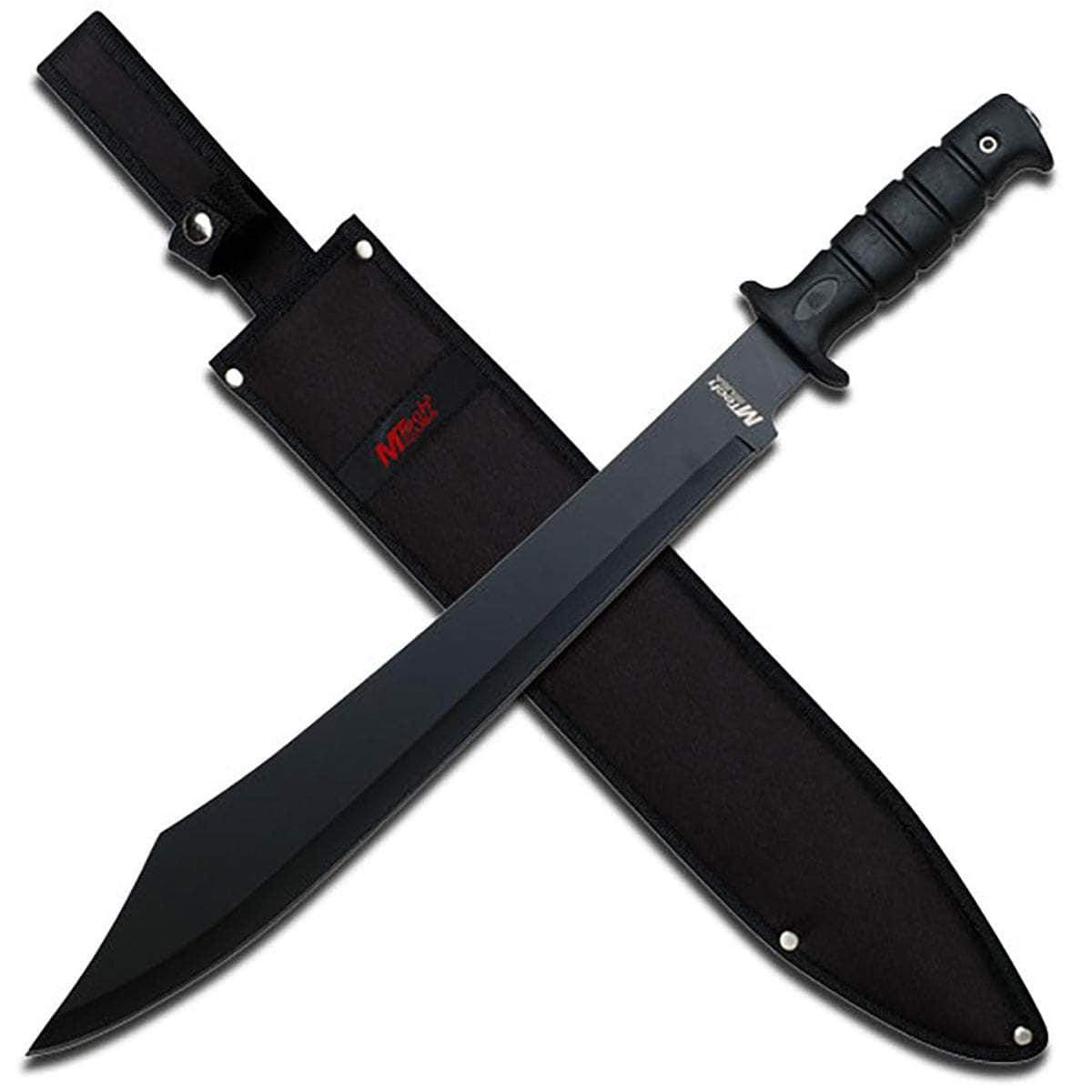 MTech USA Machete Fixed Blade, 15 Blade, ABS Handle, Sheath - MT-20-07M Outlet Exclusive