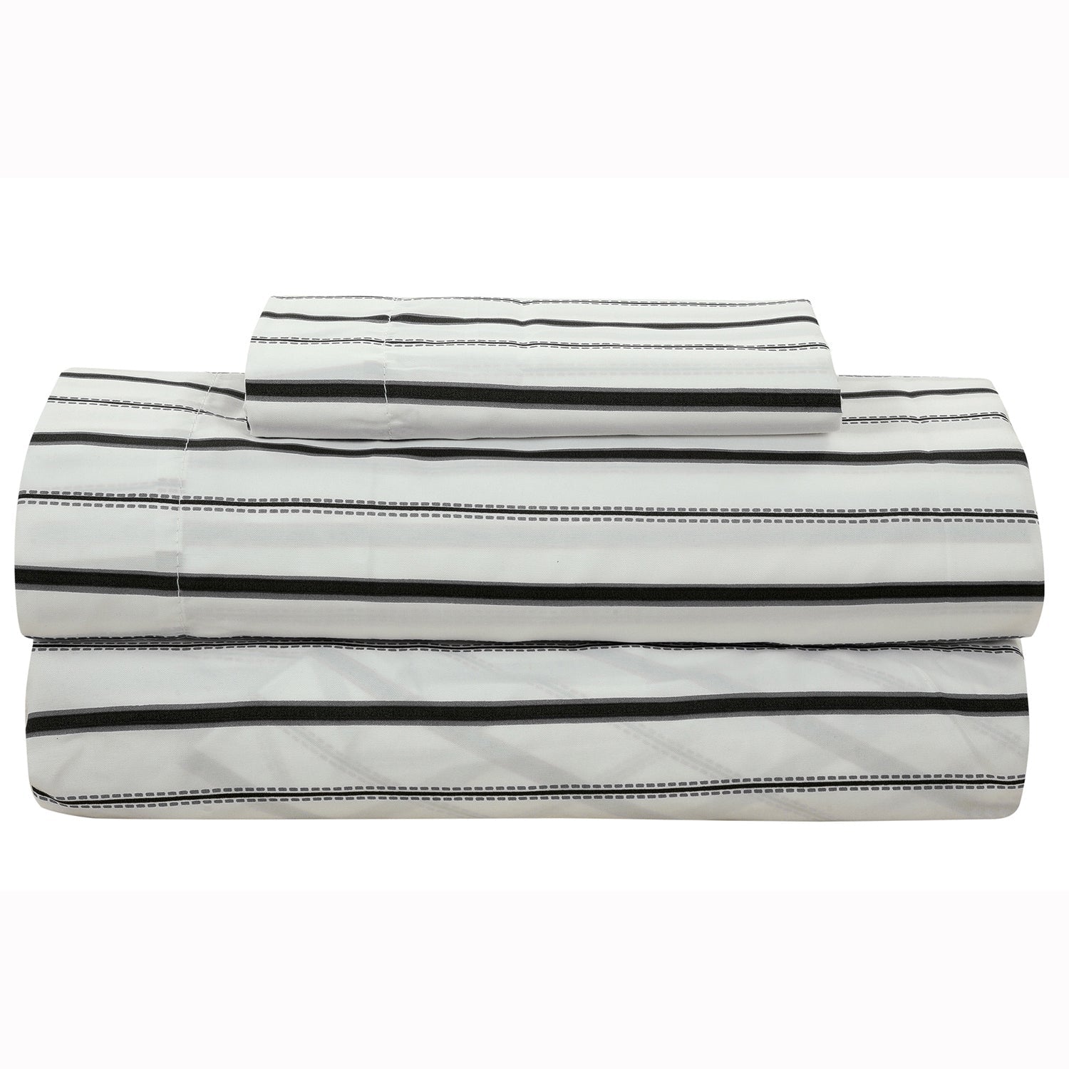 Brooklyn Flat Rugby Stripe Bed-in-a-Bag Set Supply