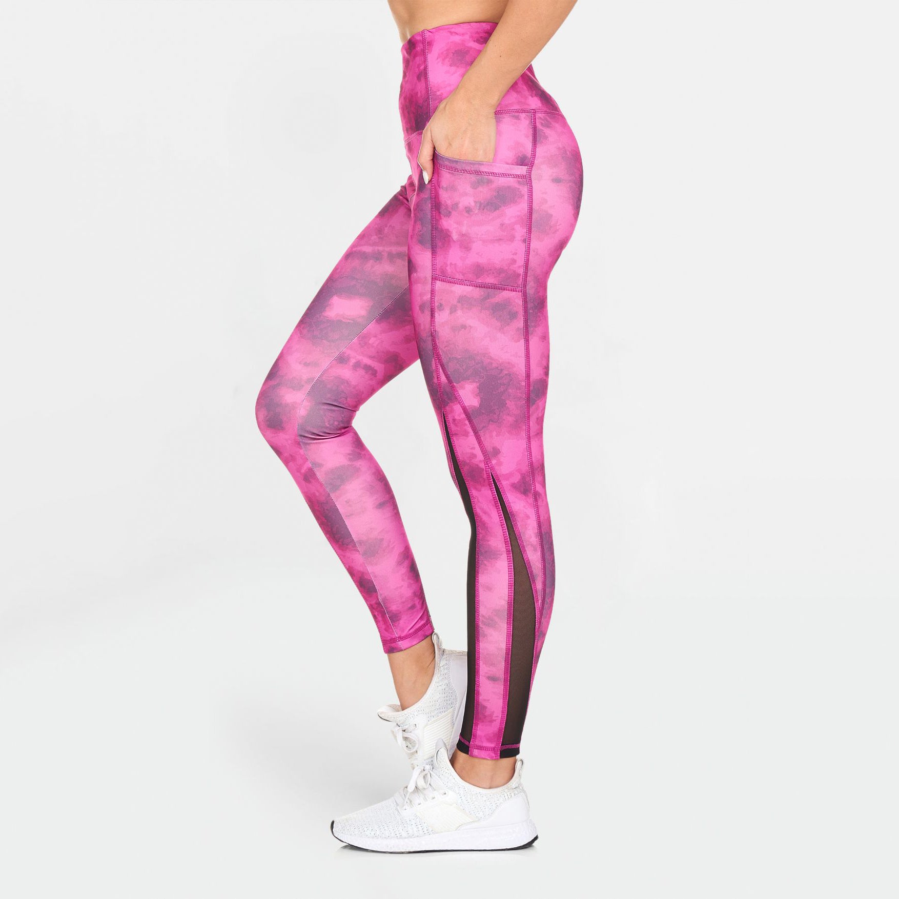 Women's Active High Rise Printed Leggings with Pockets Authentic For Sale