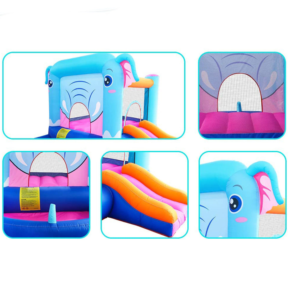 Blue Elephant Bouncy Castle House with 350W Blower 2025 New