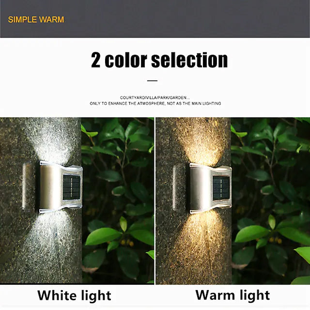 4-Piece: Solar Outdoor 6 LED Waterproof Wall Lights Buy Cheap Order