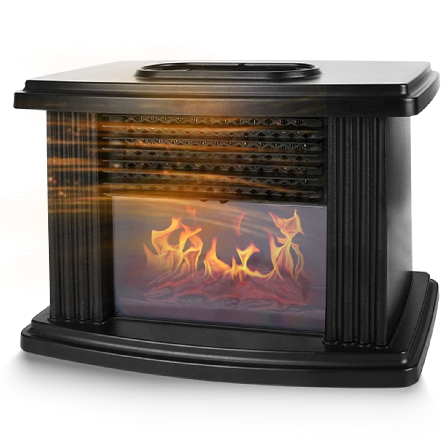 800W Artificial Flame Stove Electric Fireplace Heater Manchester