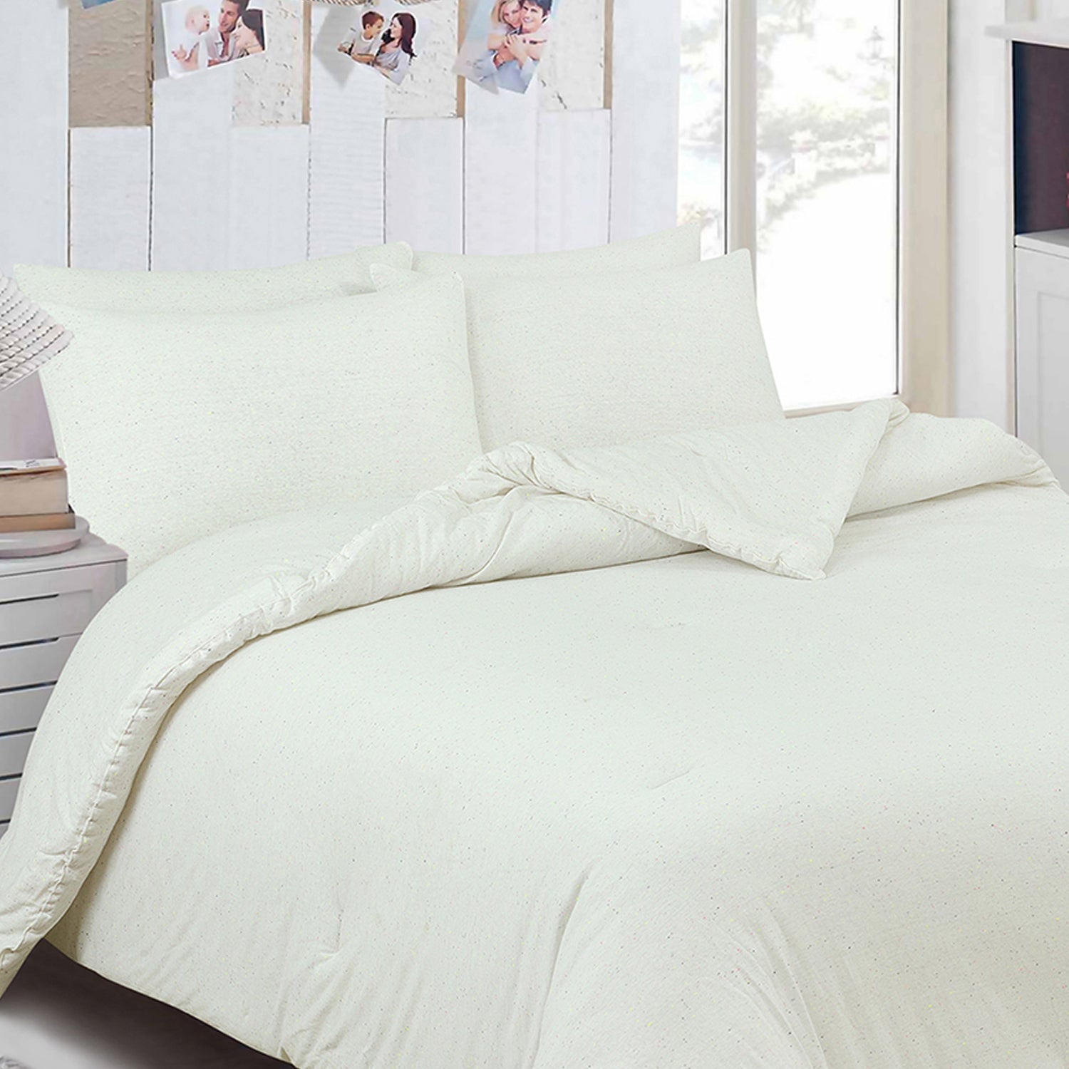 Confetti Cotton Rich Jersey Knit Comforter Set Cheap Sale Explore