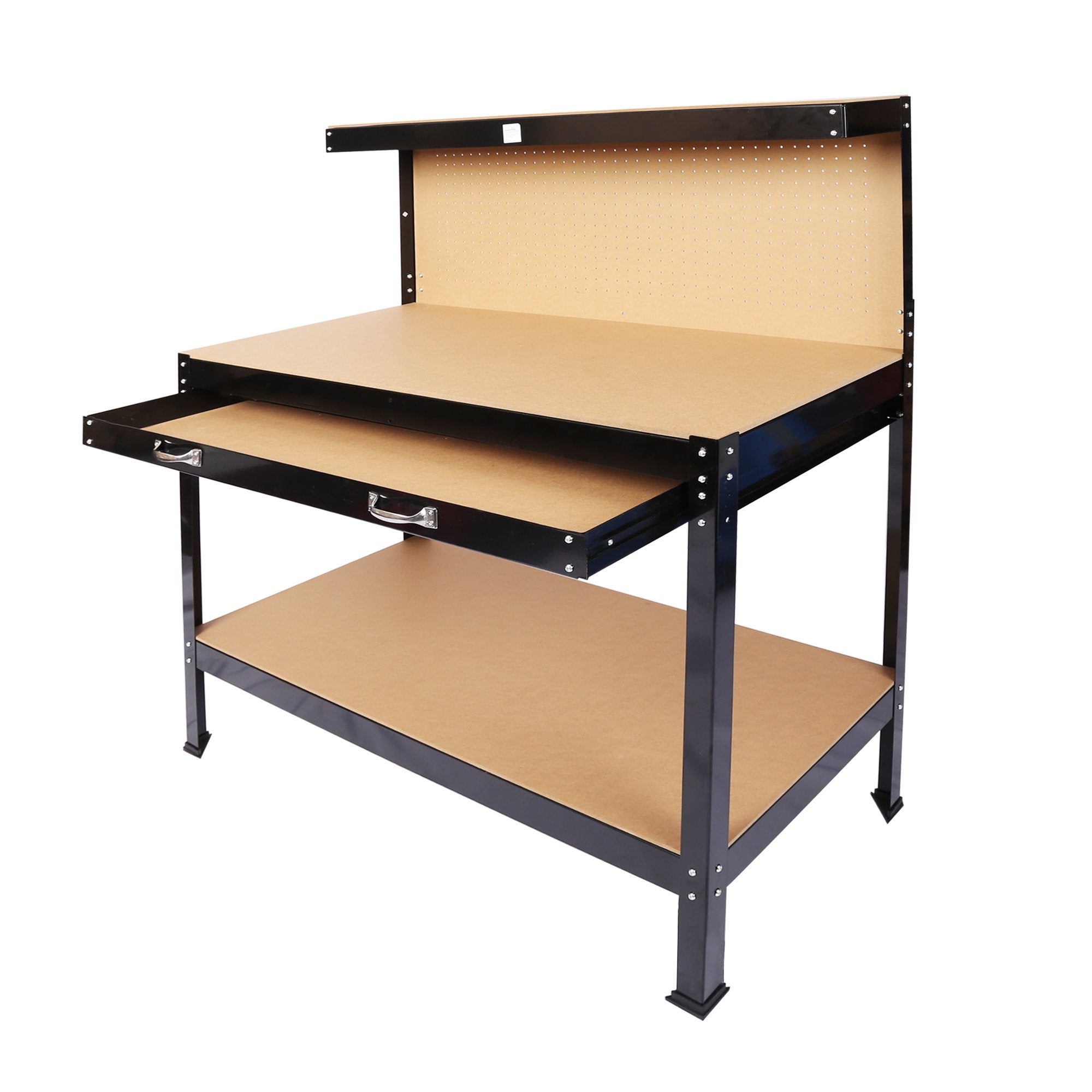 Work Benches for Garage Shop Work Station Tools Table with Peg Board and Drawers Footlocker Pictures Sale Online