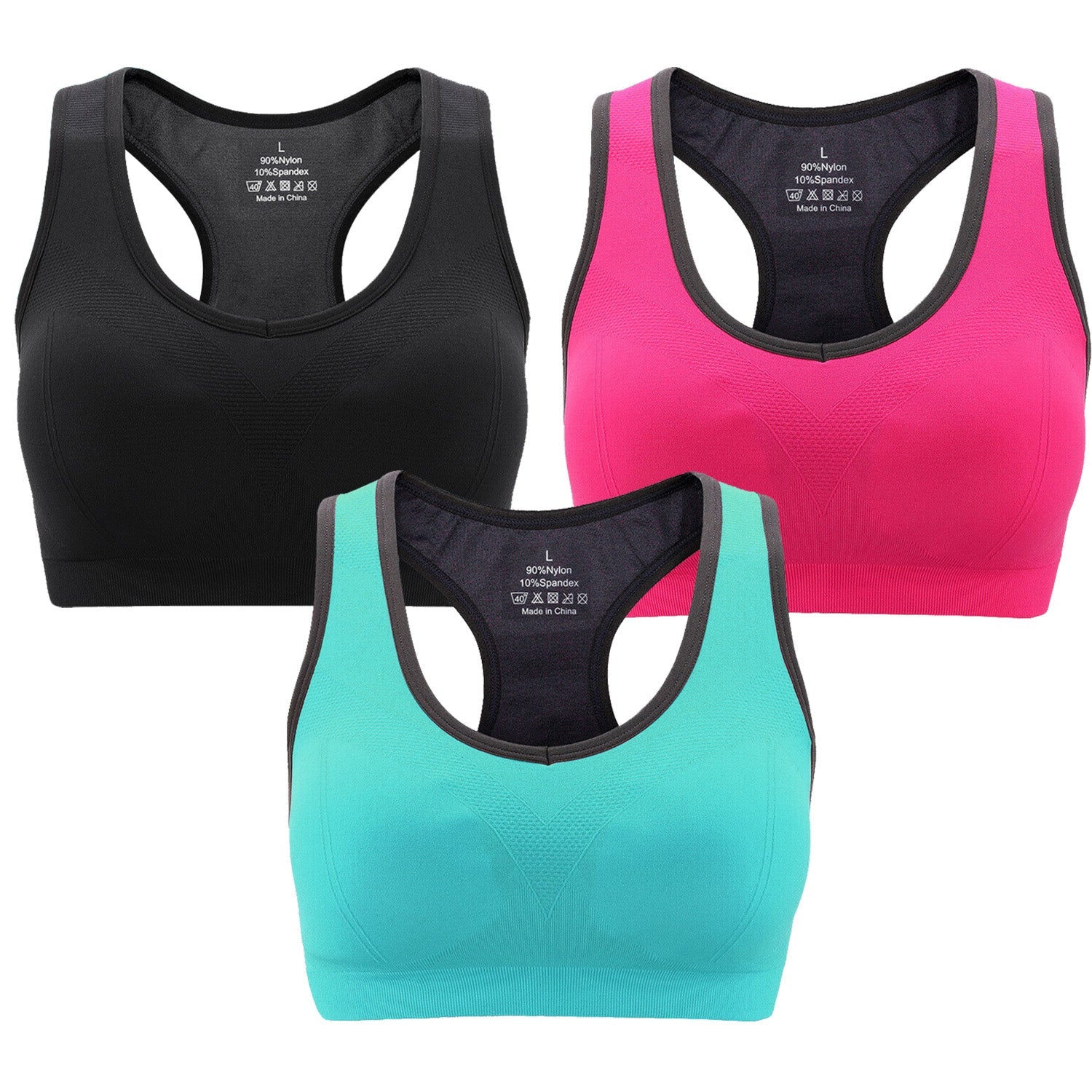 3-Pack: Women Padded Sports Bras Online Online Cheap Pice