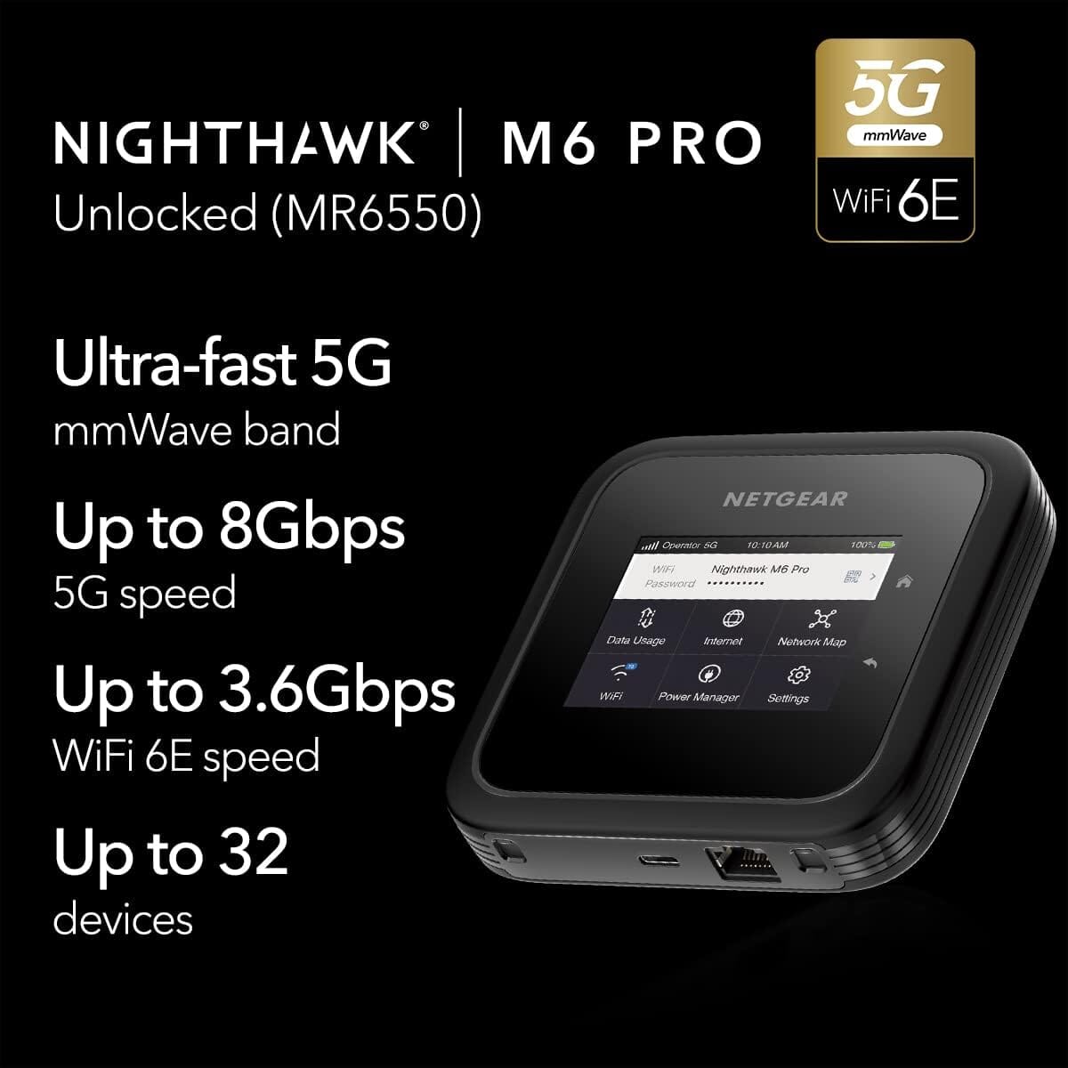 NETGEAR Nighthawk M6 Pro 5G Mobile Hotspot  (Refurbished) Deals Online