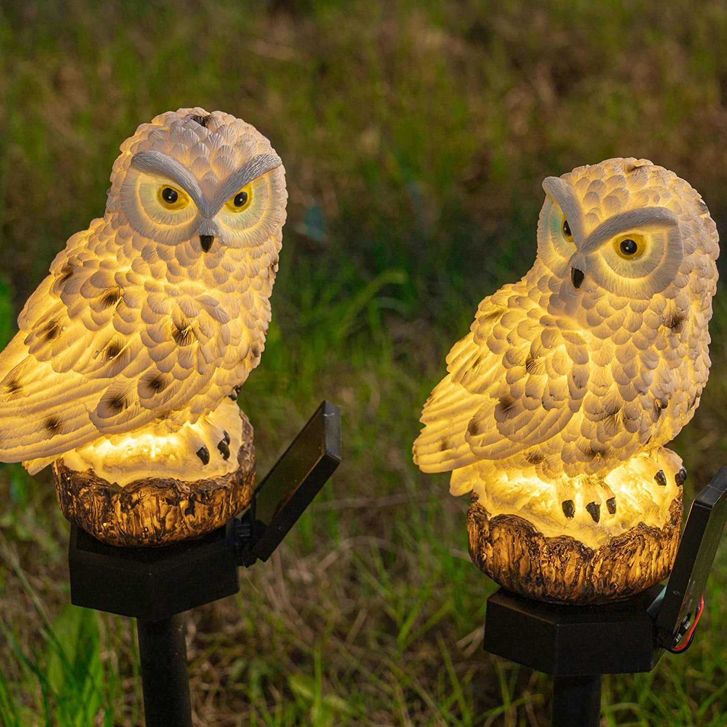 2-Pack: LUMN8 Owl Figure Solar LED Lights View Cheap Online