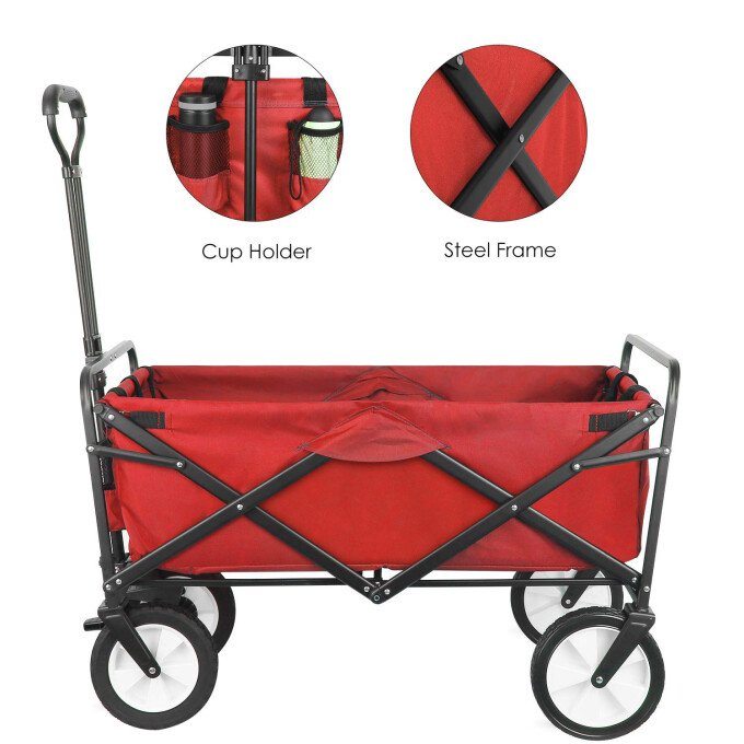 Folding Wagon Garden Shopping Beach Cart Shop For Cheap Online