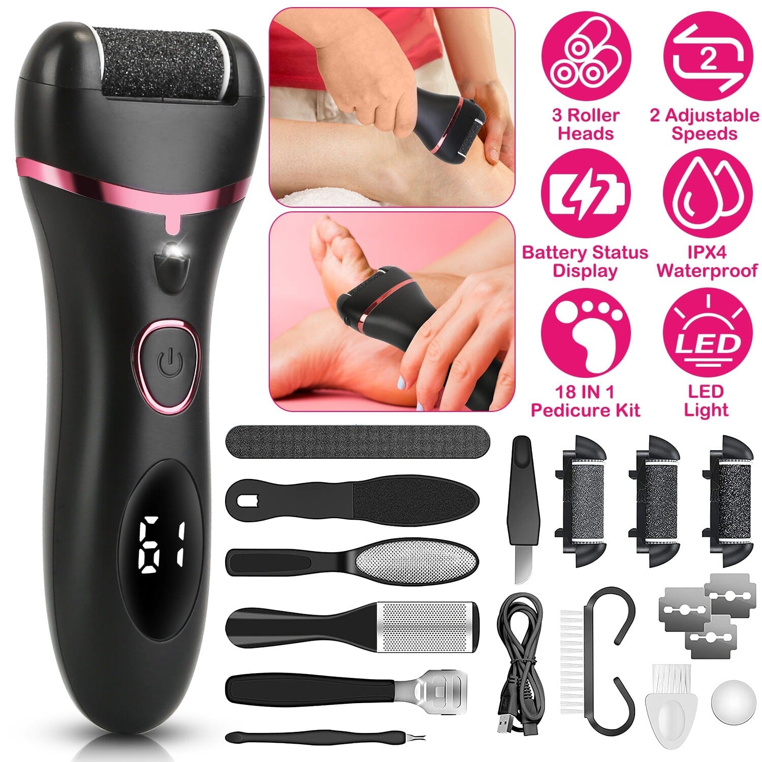 18-in-1 Electric Foot Callus Remover Tool Many Kinds Of Sale Online