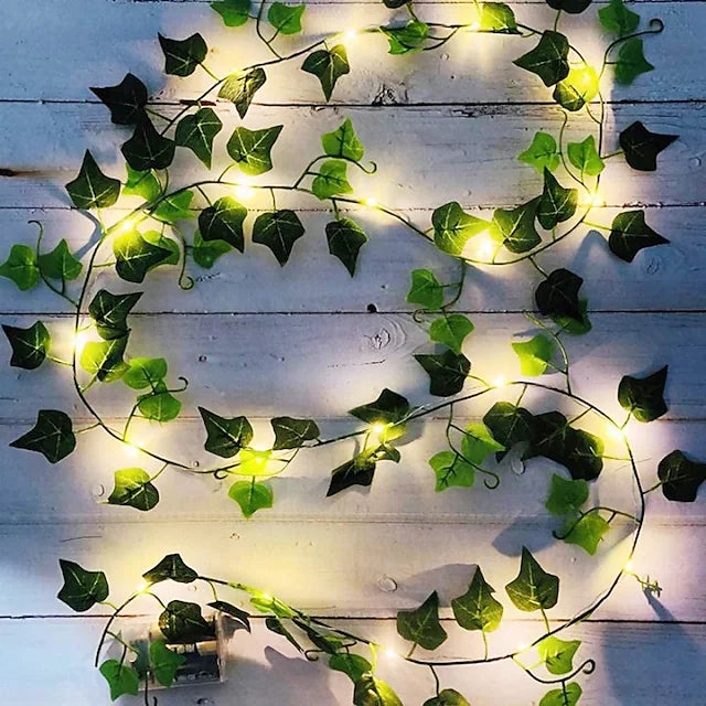 LED Solar Ivy Leaf String Light Clearance Pices