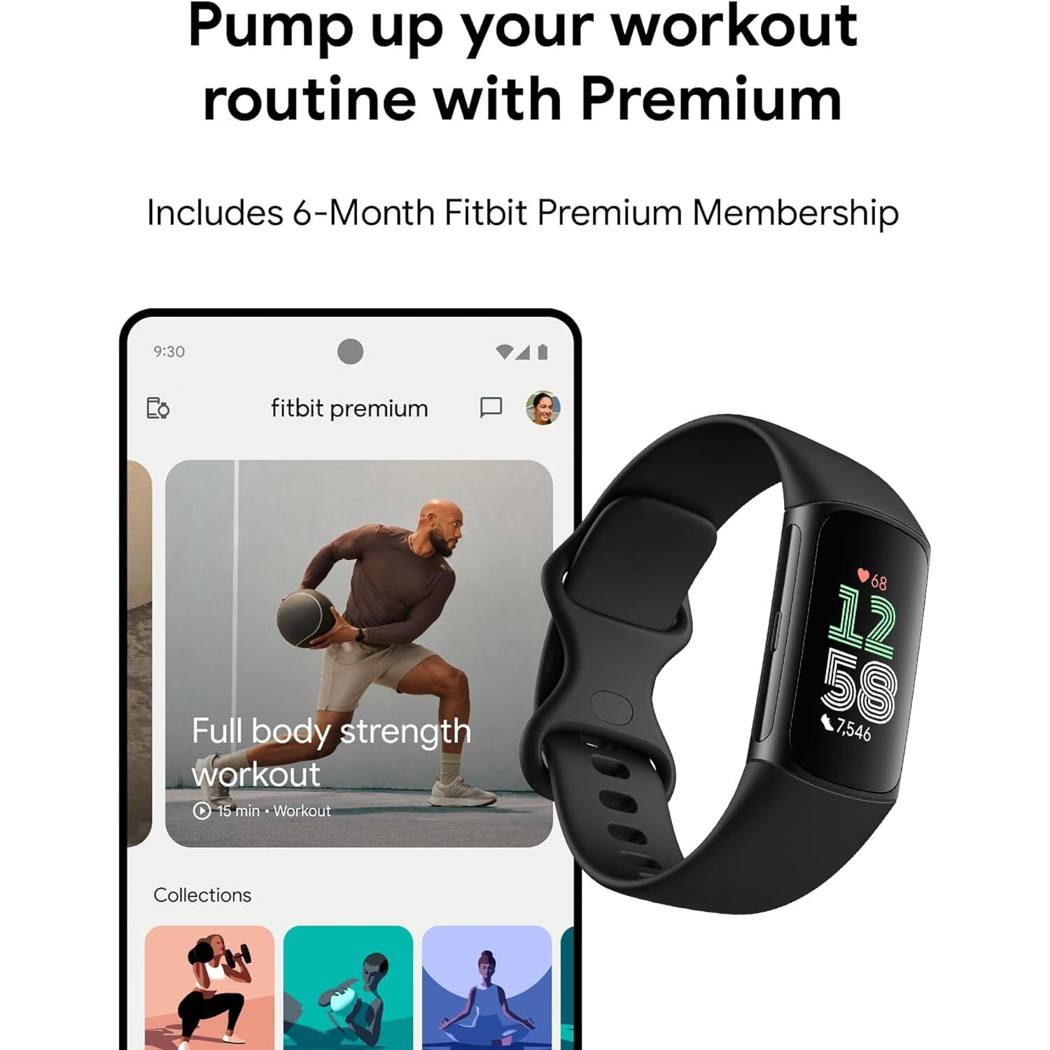 Fitbit Charge 6 Fitness Tracker  (Refurbished) With Mastercard