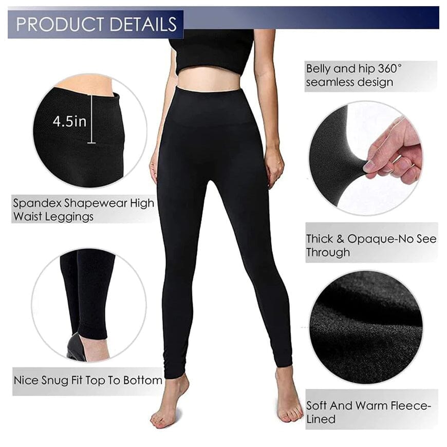 6-Pack: Hot Women’s Fleece Lined Leggings High Waist Soft Stretchy Warm Leggings Websites For Sale